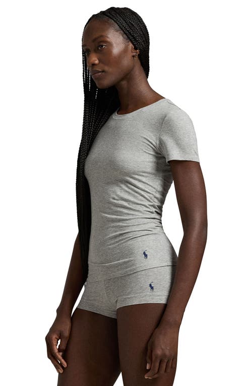 Polo Ralph Lauren Stretch Cotton T-shirt In Gray