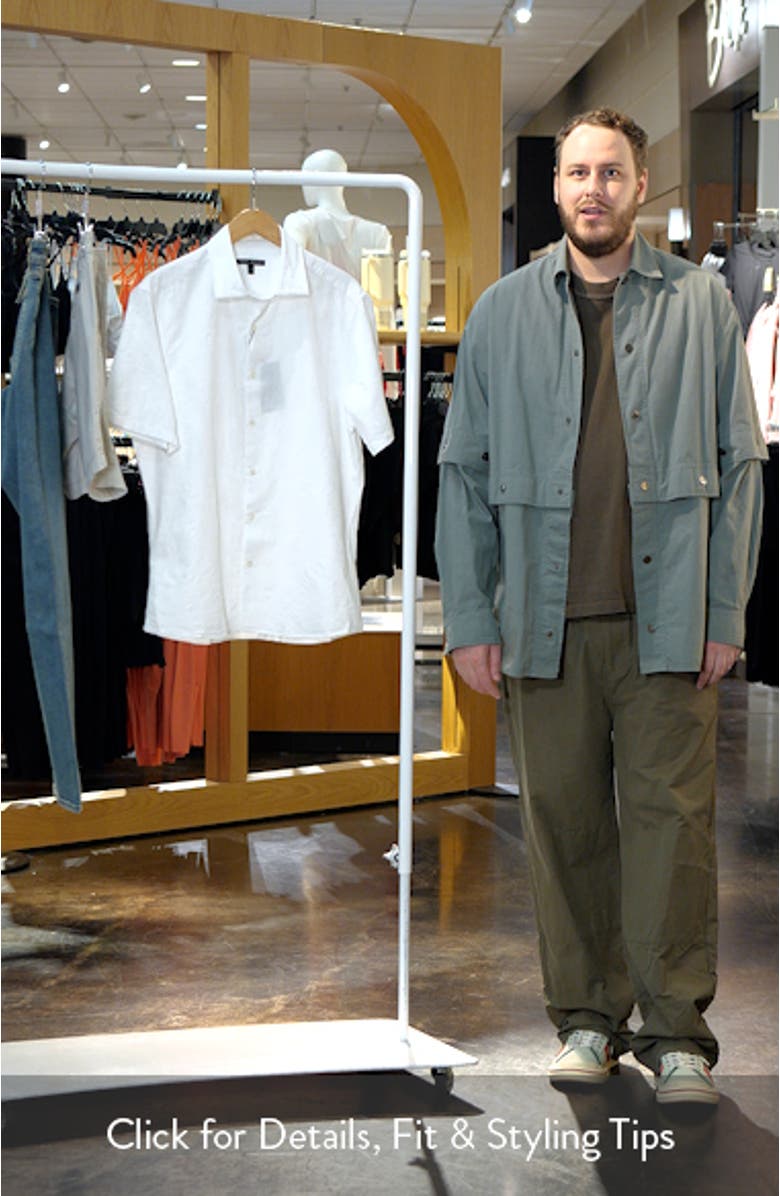 Silverlake Short Sleeve Woven Button-Up Shirt, sales video thumbnail