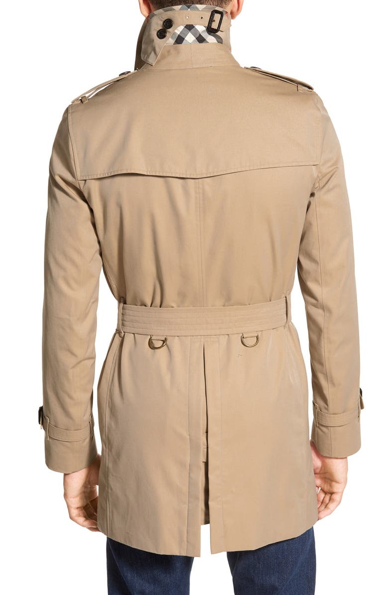 Burberry Kensington Double Breasted Trench Coat, Alternate, color, 
