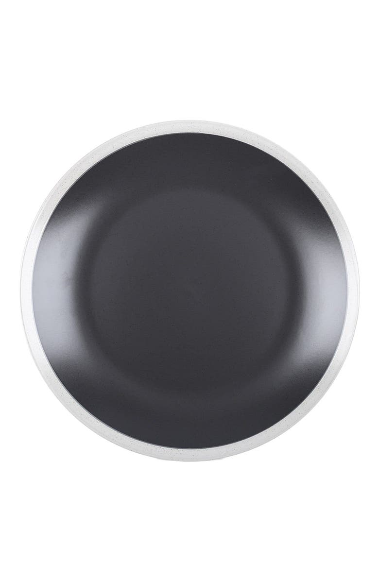 Stone Lain Serenity Stoneware 4-Piece Salad Plate Set, Alternate, color, Dark Gray And Cream