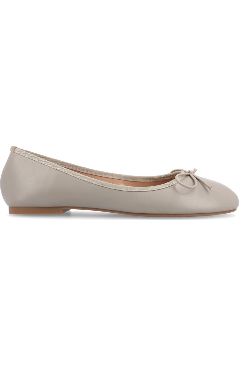Journee Collection JOURNEE Vika Bow Flat, Alternate, color, Grey