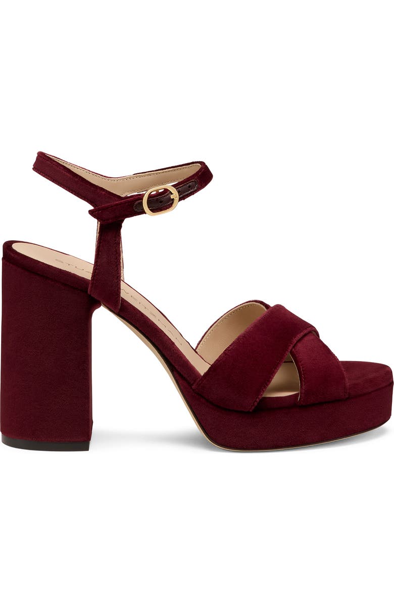 Stuart Weitzman Dayna Platform Sandal, Alternate, color, Boysenberry