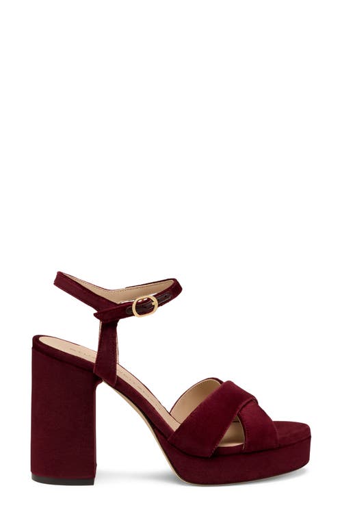 Stuart Weitzman Dayna Platform Sandal In Red
