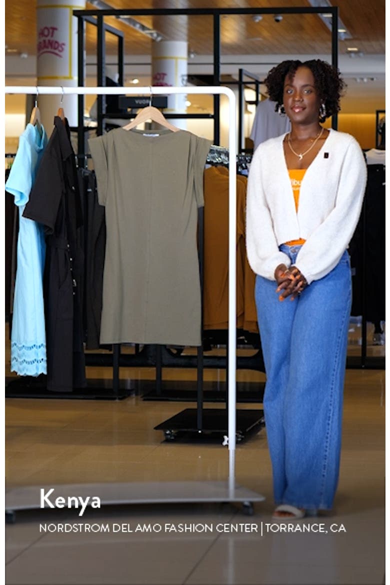 Dates Muscle Stretch Cotton T-Shirt Dress video