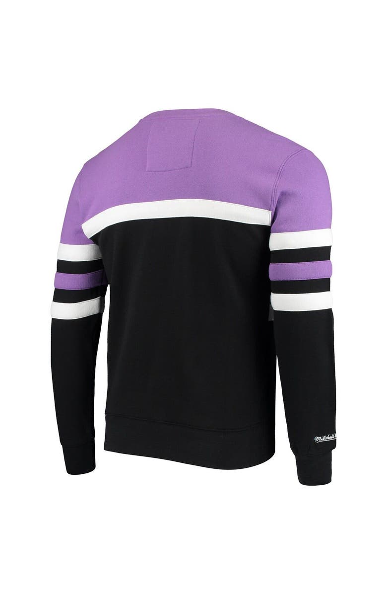 Mitchell & Ness Men's Mitchell & Ness Black Toronto Raptors Script Head Coach Pullover Sweatshirt, Alternate, color,