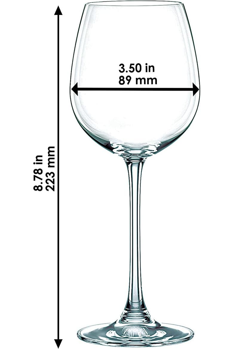Vivendi Wine Glass, Set of 4, Alternate, color, White