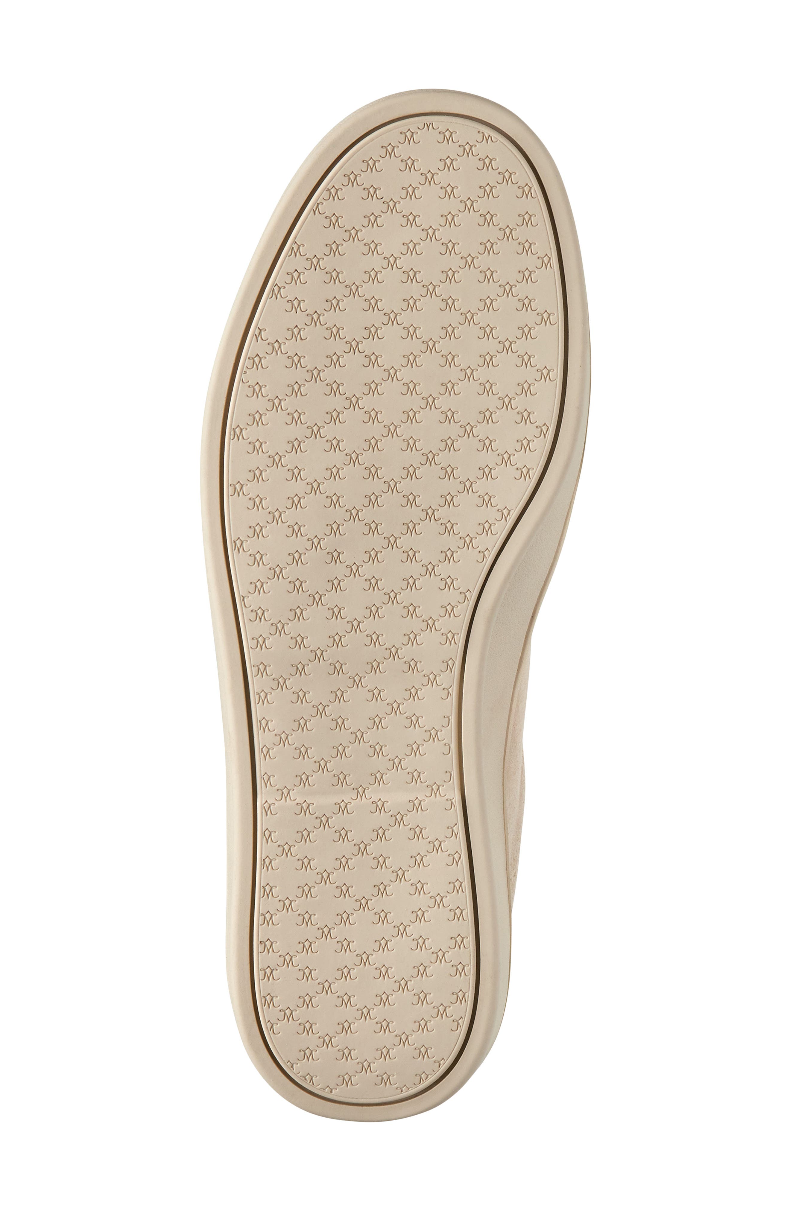 Johnston & Murphy Ashley Side Zip Sneaker, Alternate, color, Sand Kid Suede