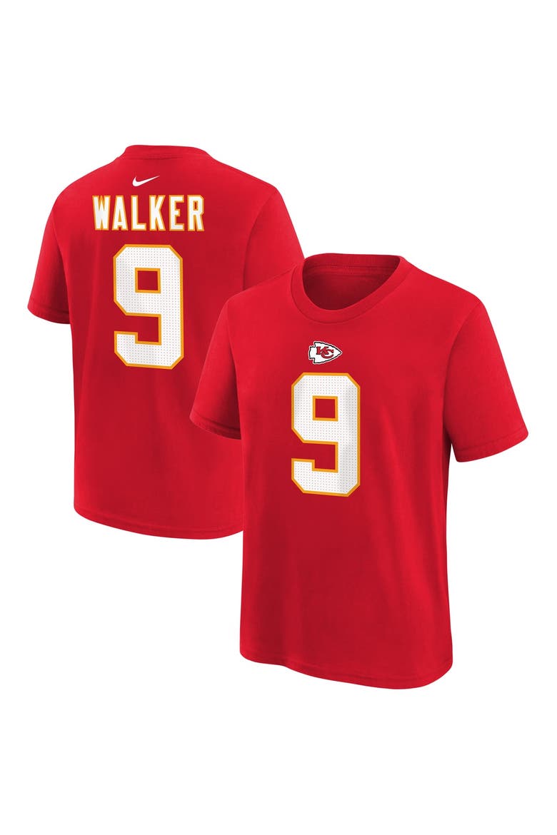Youth Nike Kenneth Walker III Red Kansas City Chiefs Name & Number T-Shirt, Main, color, Red