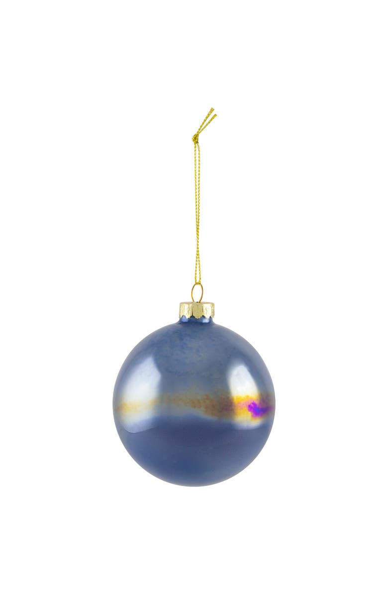 Northlight Shiny Glass Ball Christmas Ornaments - 3" (80mm) - Blue, Green and Teal  - 6ct, Alternate, color, Multi
