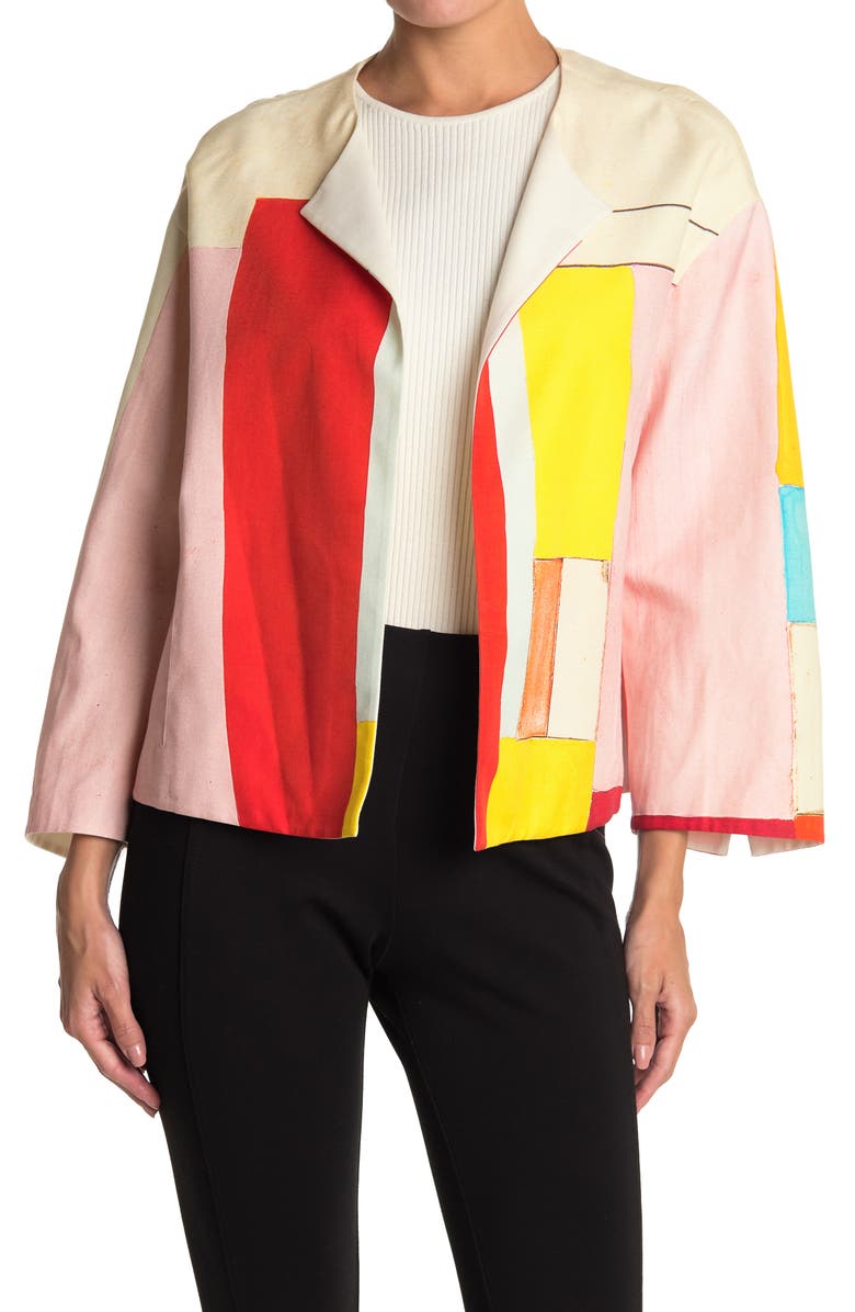 Akris Nevada Jacket, Main, color, 036-Multicolor