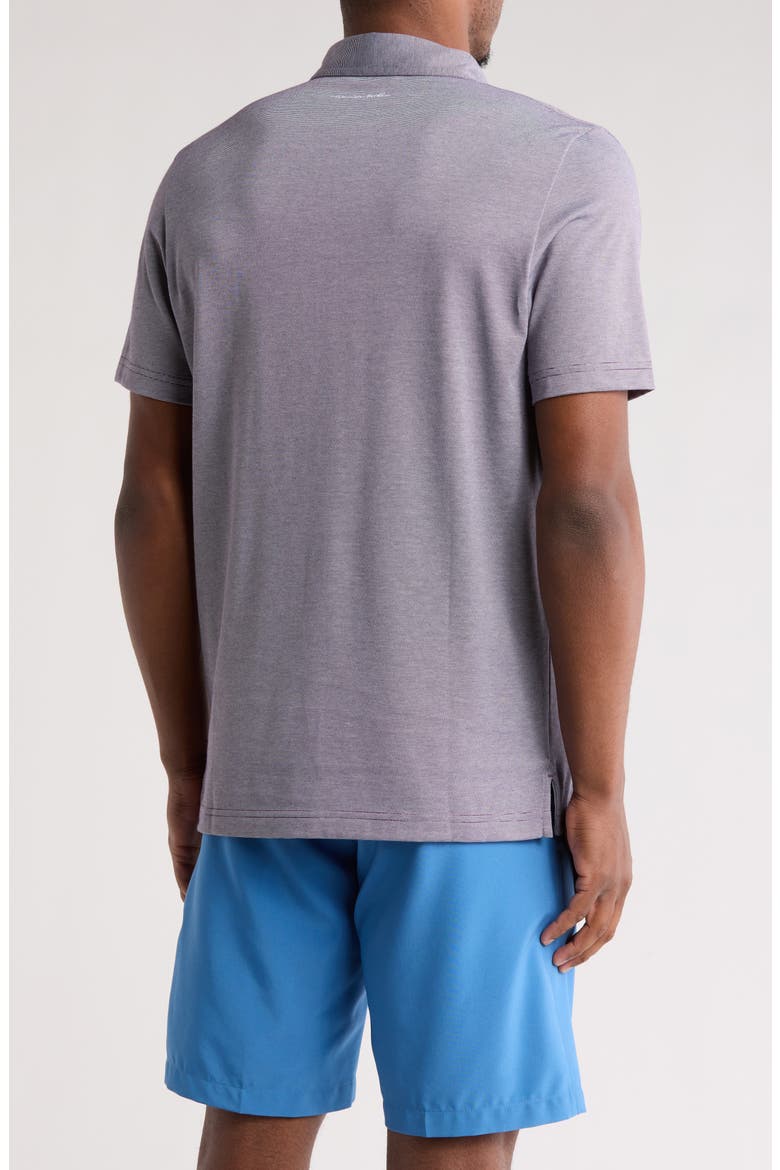TRAVIS MATHEW The Zinna Polo Shirt, Alternate, color, BLACKBERRY CORDIAL/ WHITE