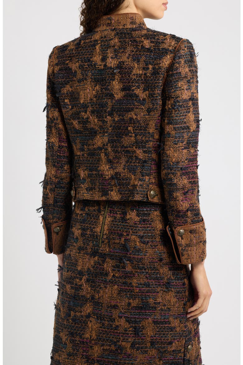 Parker Metallic Thread Detail Jacket, Alternate, color, BROWN MULTI