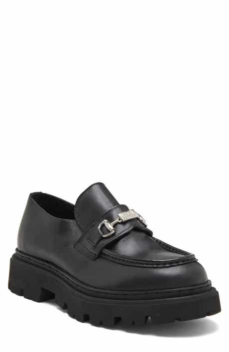 Leather Lug Sole Loafer