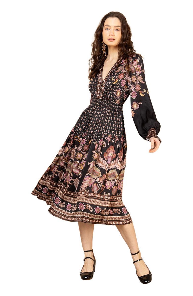 Hale Bob Raquel Charmeuse Dress, Main, color,