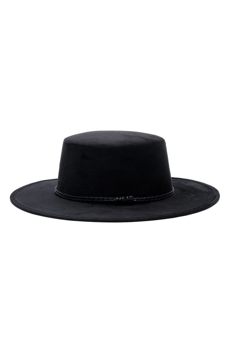 MODERN MONARCHIE Wide Brim Suede Hat, Alternate, color, 