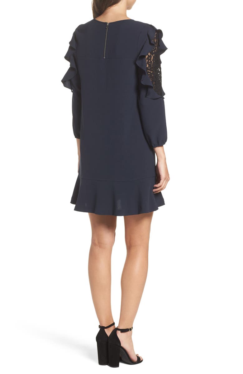 Felicity & Coco Stefani Ruffle Lace Dress, Alternate, color, 