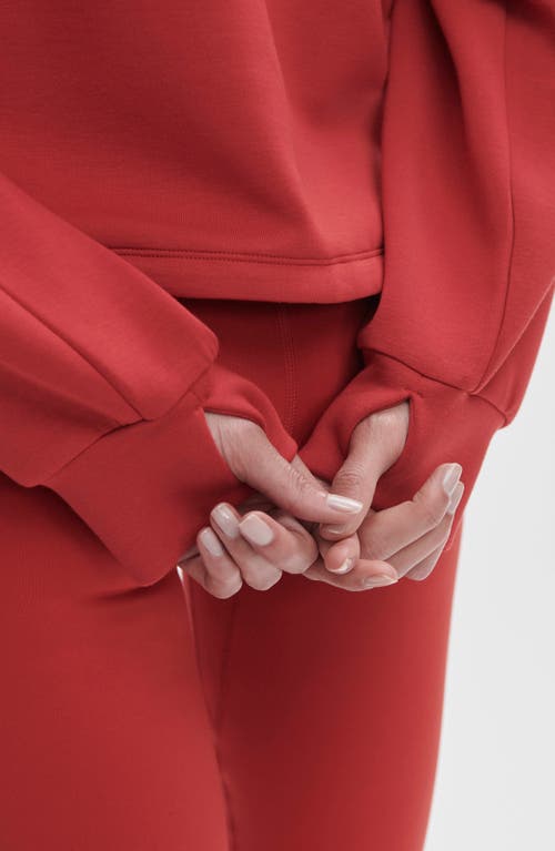 Varley Sian Spacer Half Zip Pullover In Red