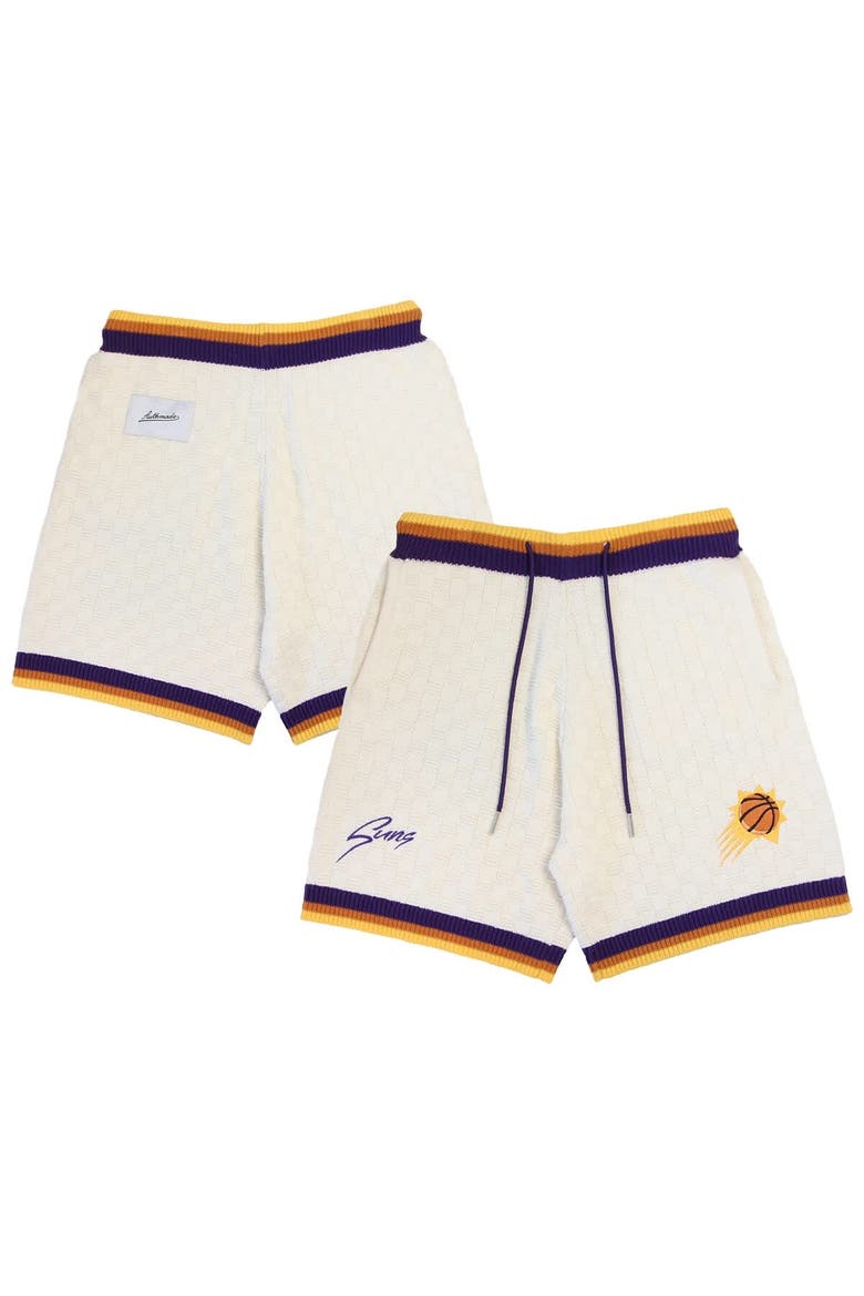 Unisex Authmade  Cream Phoenix Suns Solar Flare Premium Knit Shorts, Alternate, color, Cream