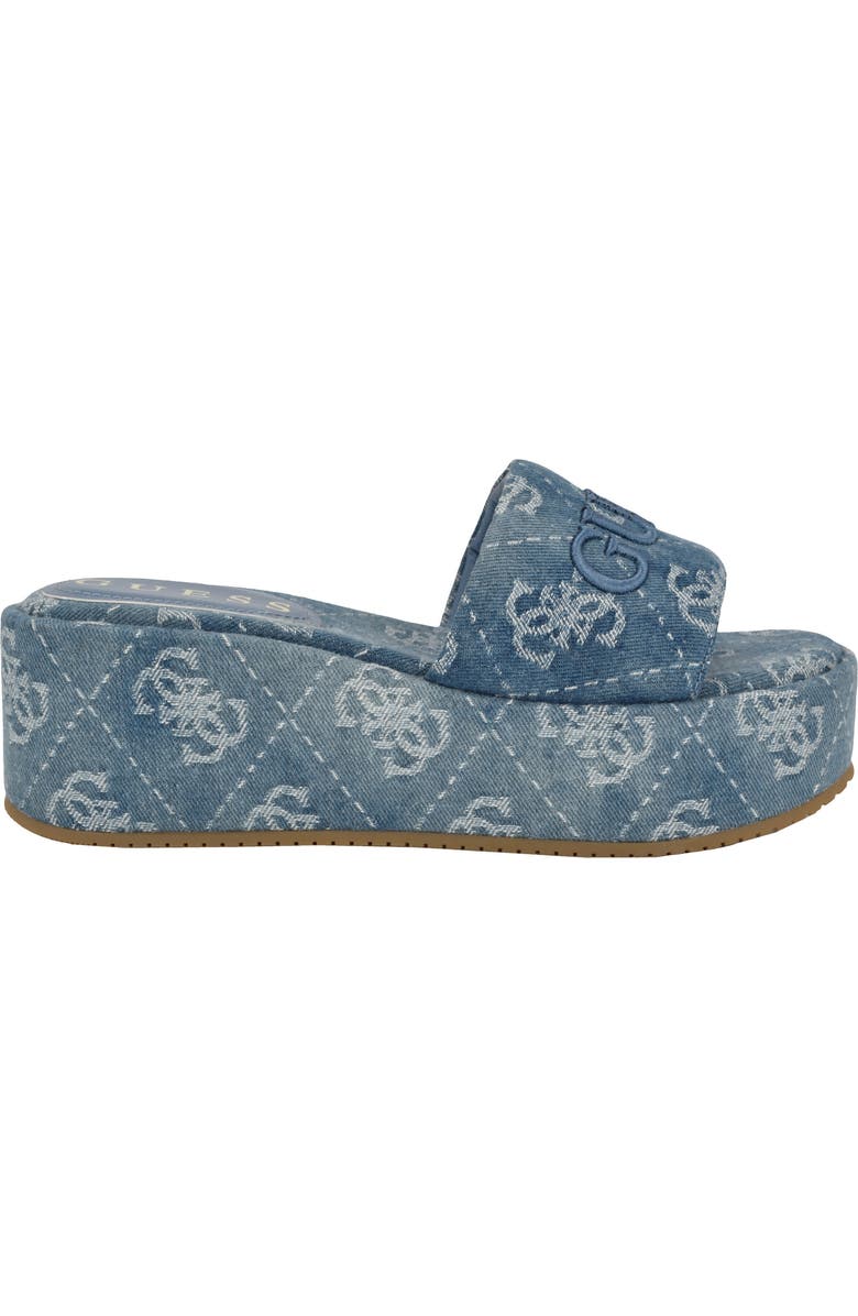 GUESS Bintai 2 Platform Sandal, Alternate, color, Blue