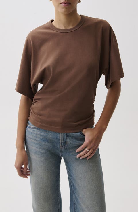 Veronica Drop Shoulder Cotton T-Shirt