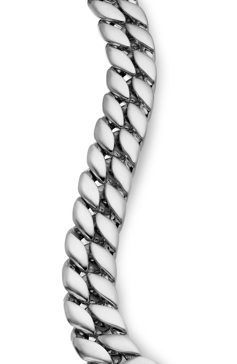 David Yurman Curb Chain Bracelet, 14.5mm, Alternate, color, Silver
