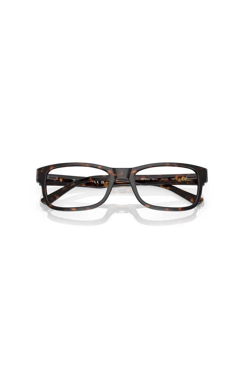 Ray-Ban 55mm Square optical glasses, Alternate, color, Tortoise