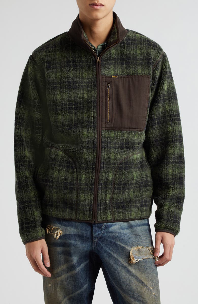 Double RL Walter Plaid Fleece Jacket, Main, color,