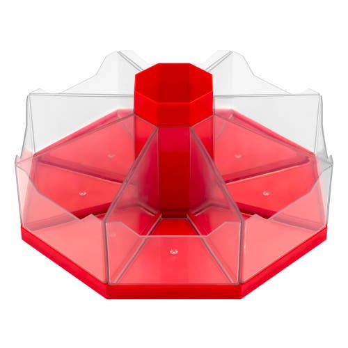 Junior Learning Classroom Caddie Red 360° Spinning Organizer, 8 Trays In Red