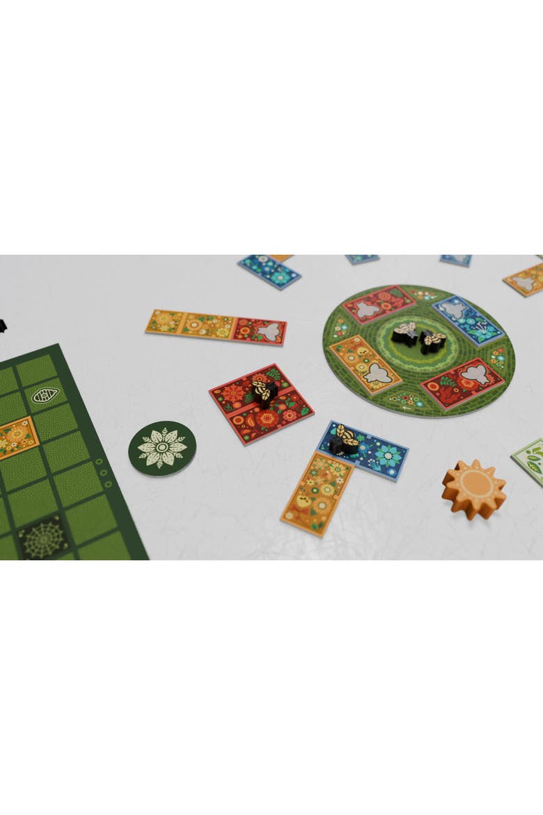 Flower Fields Tile Placement Board Game, Ages 8+, Alternate, color, Multicolored