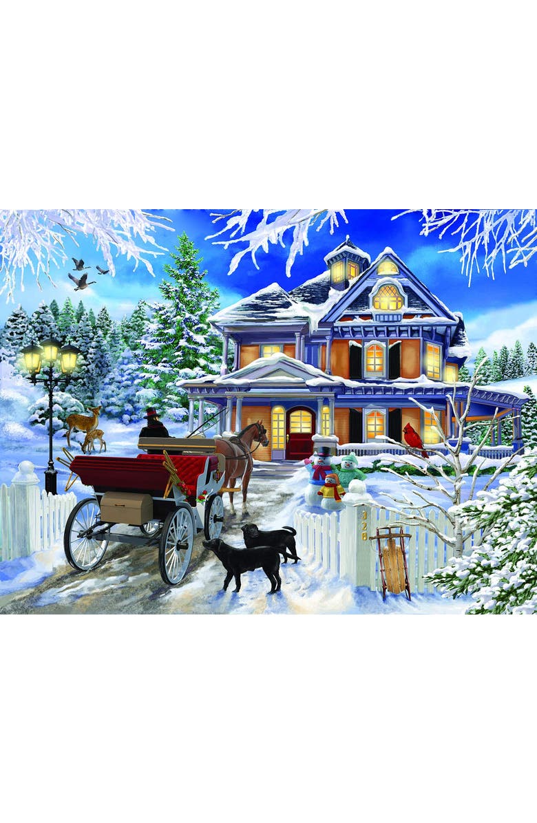 Sunsout Winter Visit 300 piece Jigsaw Puzzle for Adults, Main, color, Multicolor