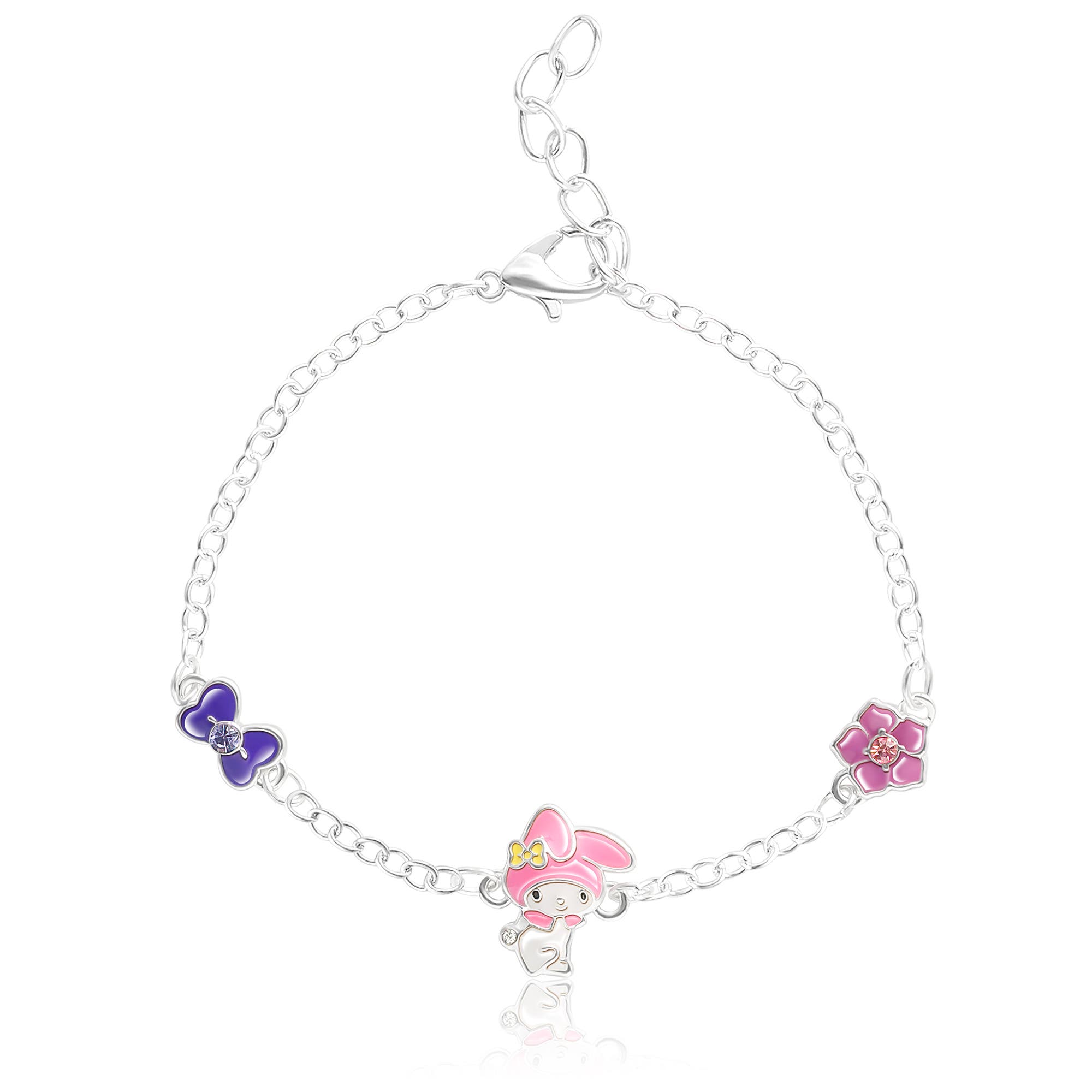 Hello Kitty and Friends 18kt Gold Plated Bracelet in Silver 