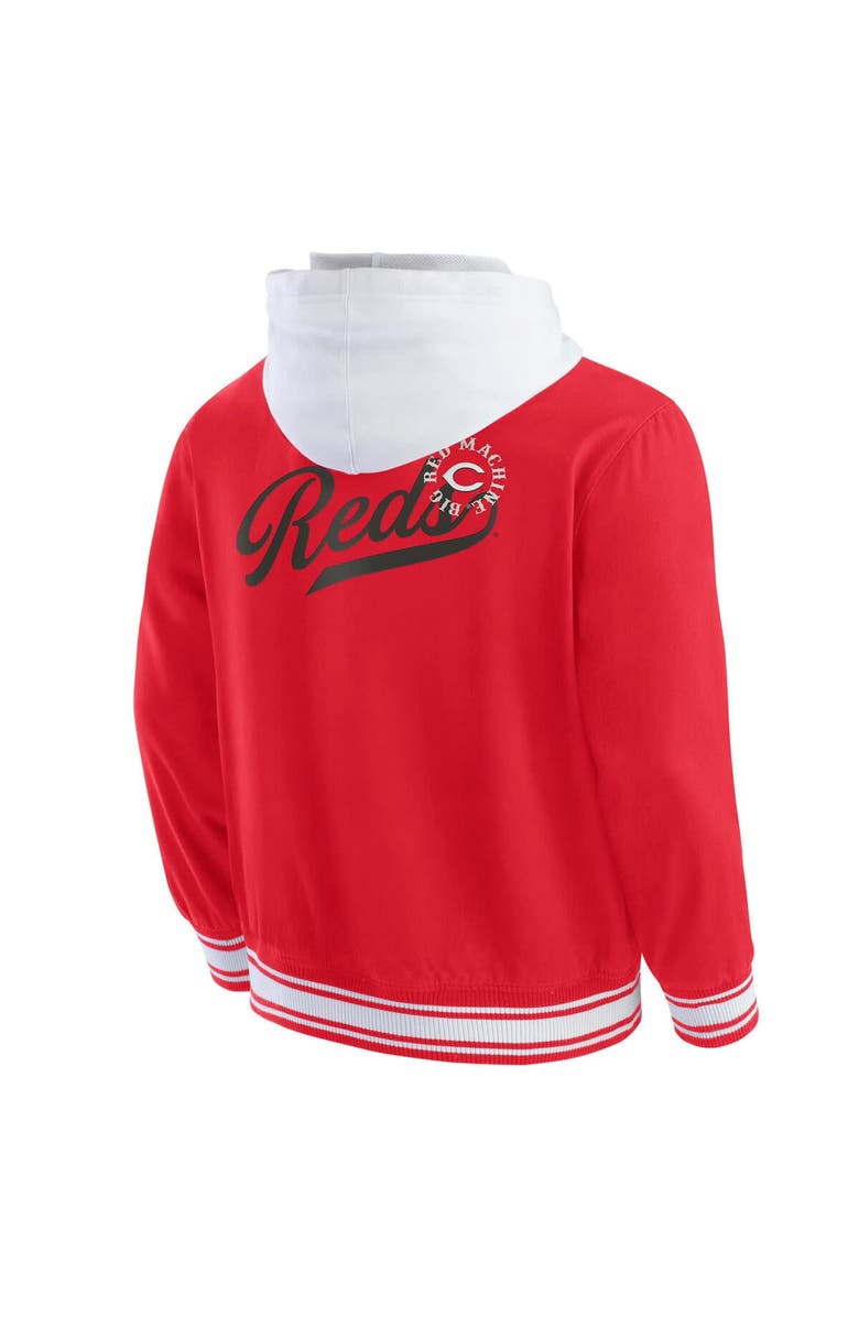Darius Rucker Collection by Fanatics Men's Darius Rucker Collection by Fanatics Red Cincinnati Reds Full-Snap Hooded Jacket, Alternate, color, Red