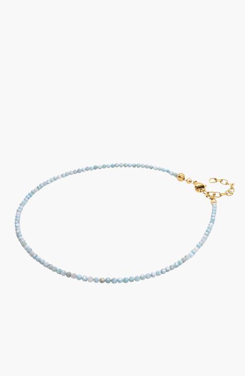 Larimar Faceted Choker Necklace