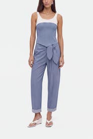 Nocturne Textured Straight Leg Trousers