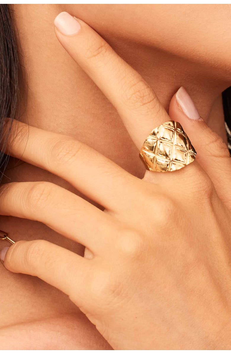 Oradina 14K Gold Diamondback Ring, Alternate, color, Yellow Gold