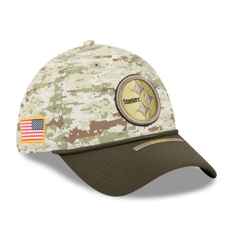 Men's New Era  Camo Pittsburgh Steelers 2025 Salute to Service 39THIRTY Flex Hat