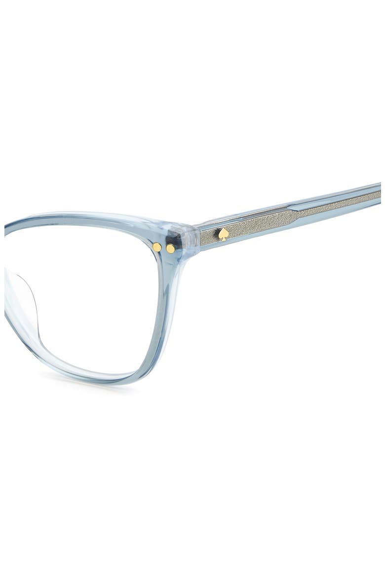 elora 50mm cat eye reading glasses, Alternate, color, CRYSTAL BLUE