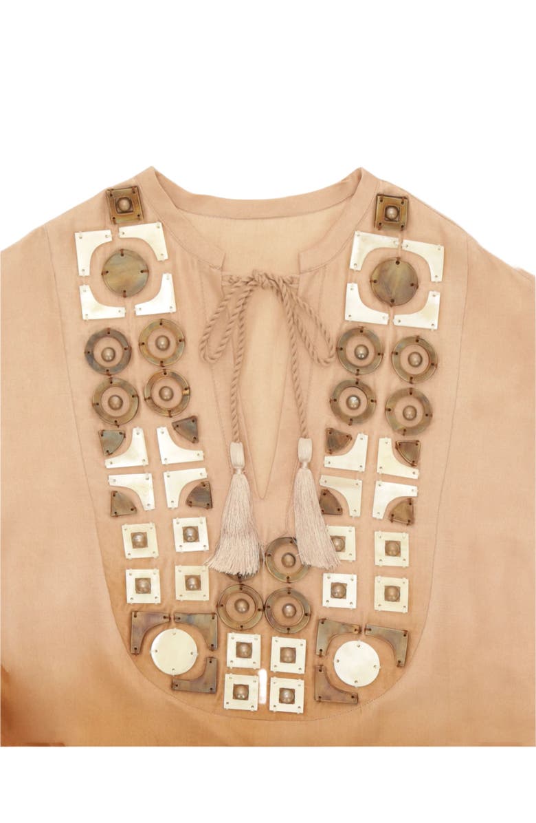 Fortela Degradé Short Silk Dress, Alternate, color, Multicolor