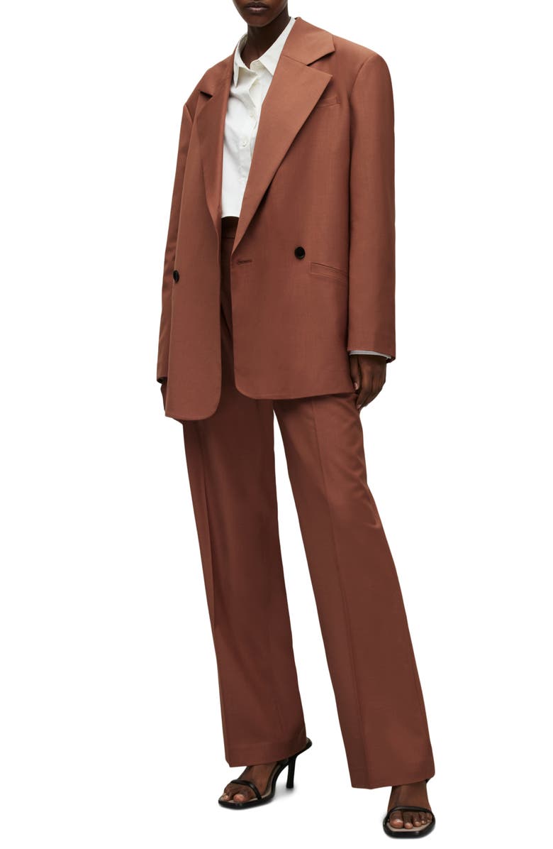 AllSaints Corin Miro Pleat Trousers, Alternate, color, 