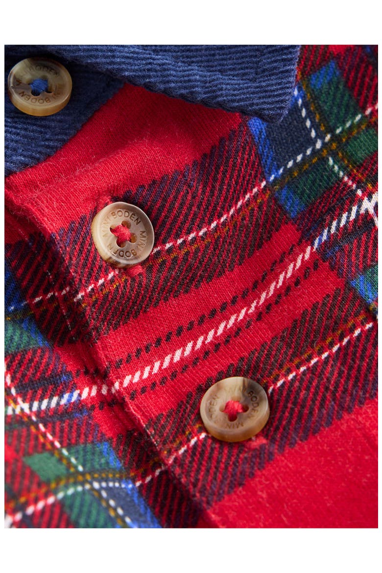 Kids' Long Sleeve Smart Polo, Alternate, color, RED BRAND CHECK