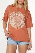 Roxy Protect the Locals Oversize Cotton Graphic T-Shirt