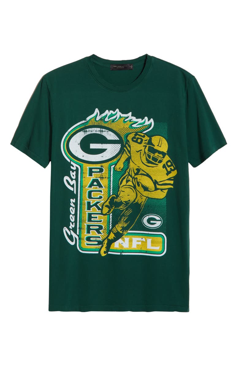 Junk Food Packers Running Back Cotton Graphic T-Shirt, Alternate, color, Hunter