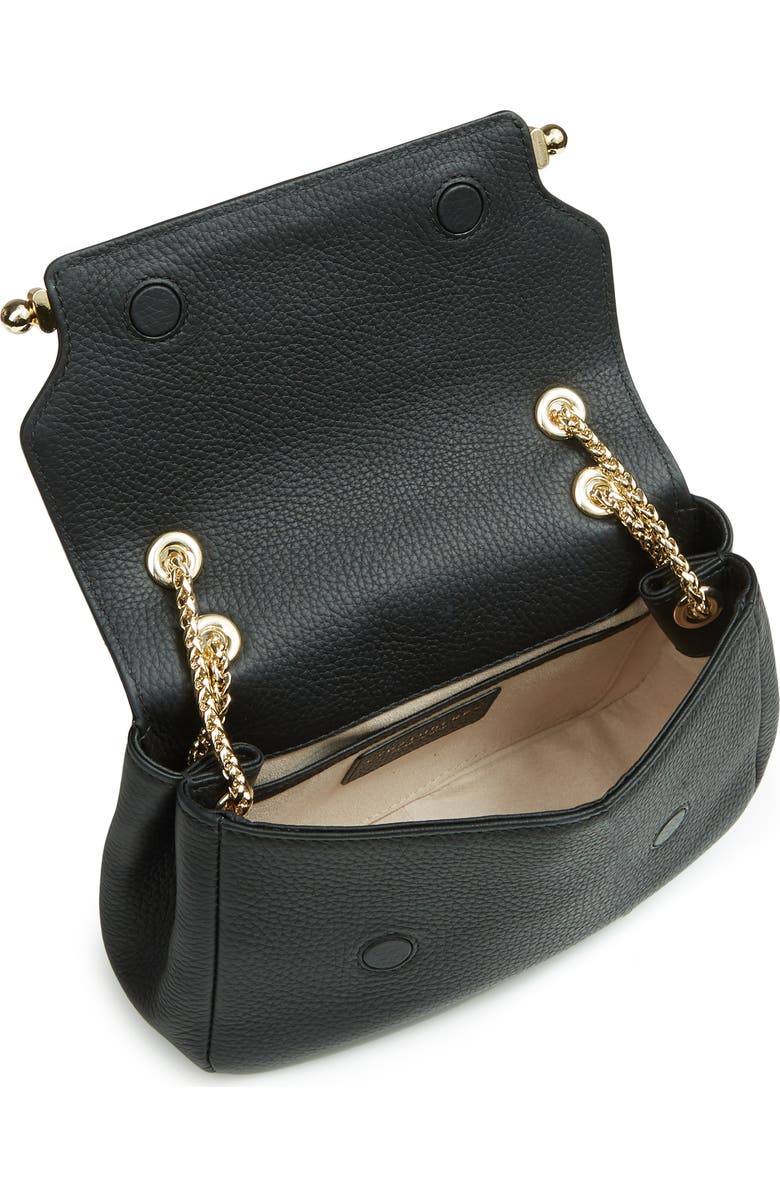 Strathberry Mini Soft Leather East/West Shoulder Bag, Alternate, color, Black