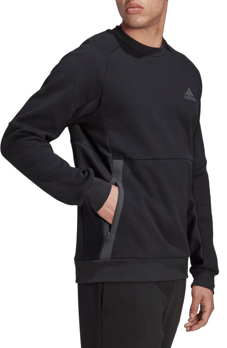 adidas Designed for Gameday Crewneck Sweatshirt, Alternate, color,