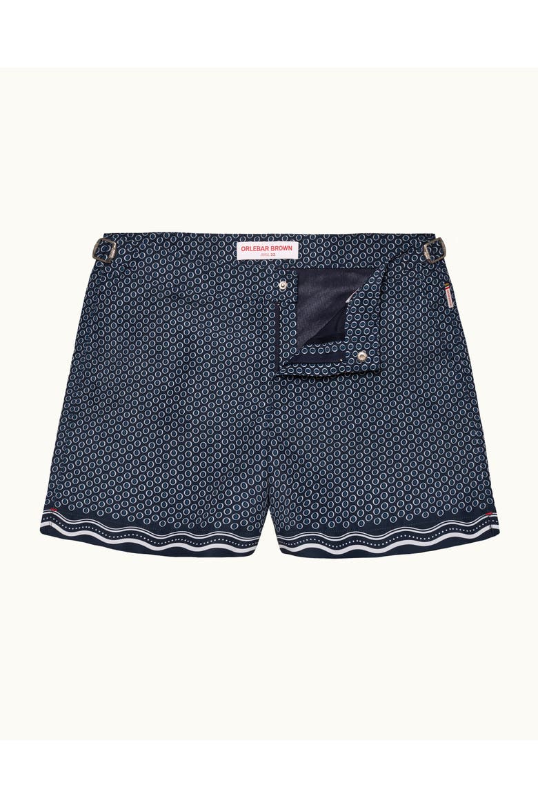 Setter Shorter Length Printed Swim Shorts in Ocra, Alternate, color, NIGHT IRIS