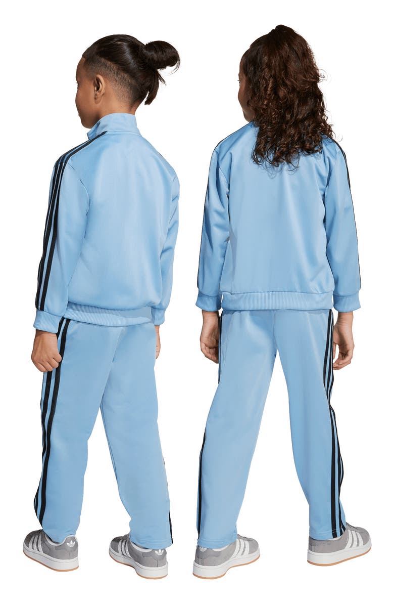 adidas Originals Kids' Firebird Recycled Polyester Track Jacket & Pants Set, Alternate, color, Ash Blue