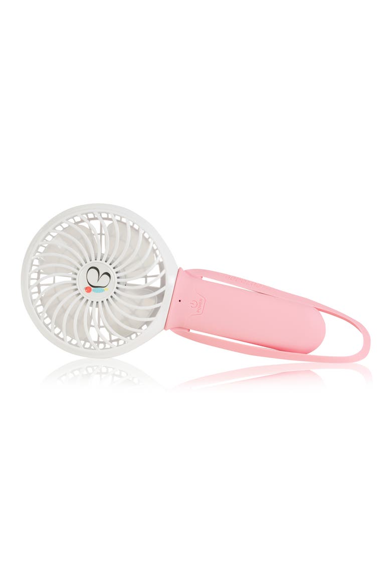 3-Speed Recharge Turbo Stroller Fan, Main, color, PINK/ WHITE