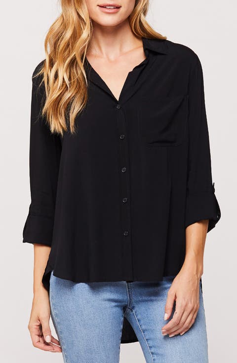 Elisa Long Sleeve High/Low Shirt