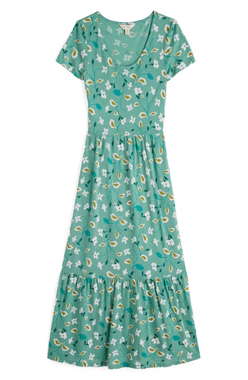 Seasalt Cornwall Tor View Tiered Maxi Dress In Green