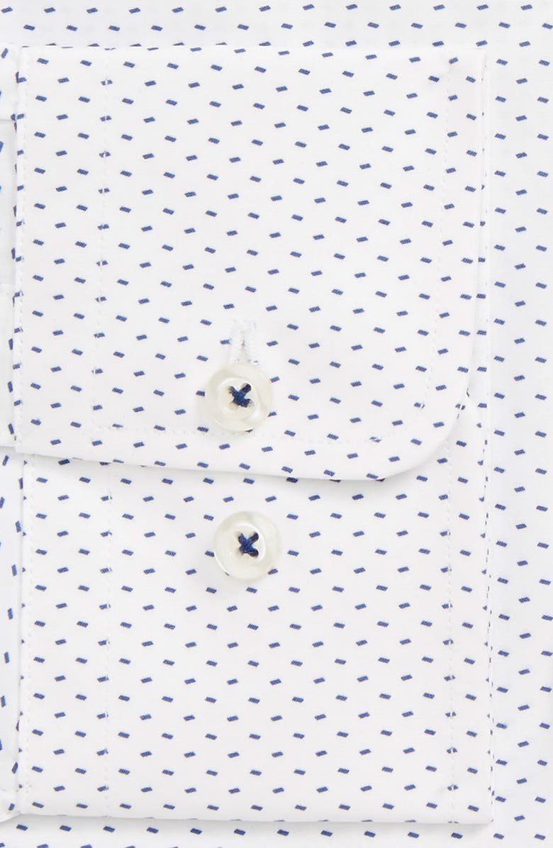 David Donahue Slim Fit Print Dress Shirt, Alternate, color,